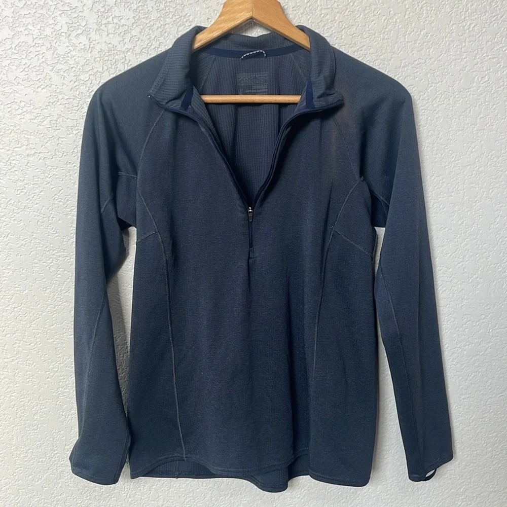 Patagonia Capilene Baselayer Zip Up Long Sleeve Top Gray size Medium - Picture 7 of 11